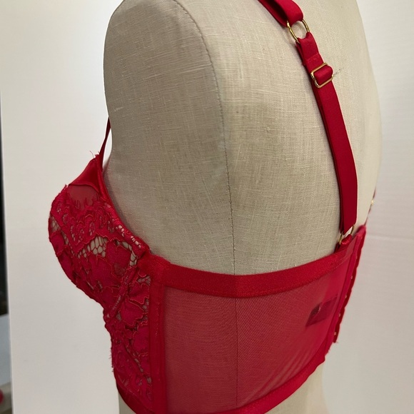 Victoria's Secret Red Lace Bralette with Underwire Support - Picture 12 of 16